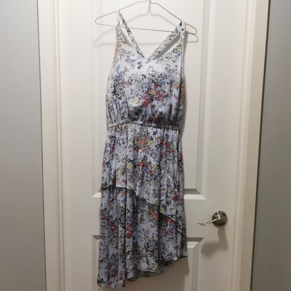 a new day Floral High-Low Dress - White and‎ Multicolor